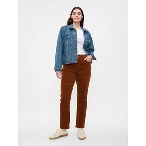NWT GAP Vintage Slim High Rise Corduroy Pants Camel Brown Size 33x16R